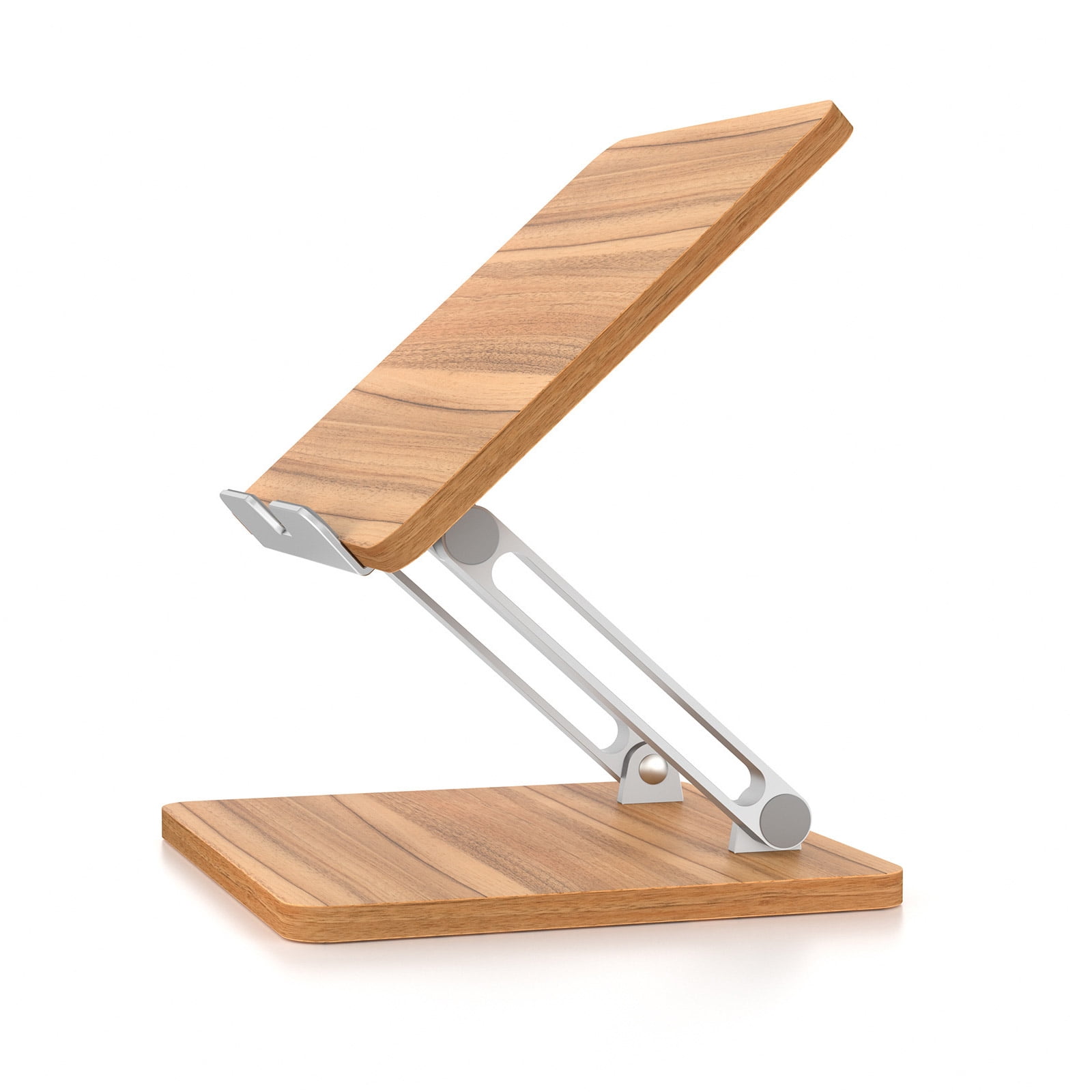 JZROCKER Height Adjustable Laptop Stand Ergonomic Wooden Riser Platform for Notebook