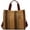Brown-large, variant on CoCopeaunt Tote Bag Hobo Bag for Women Canvas Shoulder Bag Chic Crossbody Bag Satchel Large Handbag Color Contarst Stripe