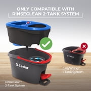 O-Cedar RinseClean Deep Clean Microfiber Spin Mop Head Replacement with Scrub Pad, Machine Washable & Reusable, 1 Count
