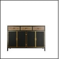 thumbnail image 4 of 48" Wide 4 Doors Modern Sideboard with 3 Top Drawers, Freestanding Sideboard Storage Cabinet Entryway Floor Cabinet for Living Room Office Bedroom, 4 of 11