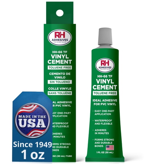 HH-66 Toluene Free Vinyl Cement, 1 oz. tube - RH Adhesives