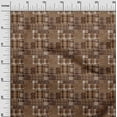 thumbnail image 3 of oneOone Cotton Silk Brown Fabric Floral & Diy Clothing Quilting Fabric Print Fabric By Yard 42 Inch Wide, 3 of 5