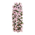 thumbnail image 2 of Guirnalda artificial colgante de glicinias con cesta – Orquídeas de seda violeta realistas para fondos de boda, decoración de paredes y exposiciones de jardín, 2 of 6