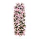 thumbnail image 2 of Guirnalda de pared colgante de flores violetas artificiales para bodas, decoración del hogar y eventos, ramos reutilizables de seda de orquídeas y glicinas, 2 of 6