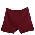 thumbnail image 2 of Lumtrix Boy Shorts Underwear for Women Comfort Full Coverage Briefs Soft Stretch High Waisted Boxer Panties Wine 5XL, 2 of 3