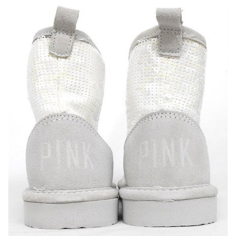 victoria s secret pink sequin fur boots mukluk Walmart