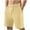 Yellow, variant on Maoxin Men Shorts Men Casual Fashion Solid Shorts With Pocket Elastic Waist Shoort Pants