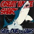 thumbnail image 3 of CafePress - Great White Shark Women's Dark Pajamas - Women's Short Sleeve Print T-Shirt and Pants Dark Cotton Pajama Set, 3 of 7