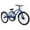Navy Blue w/ Accessories, variant on ABORON 24/26/27.5 Inch Adult Mountain Tricycle, 7 Speed Three Wheel MTB, Adults Trikes Cruiser Bikes with Shopping Basket & Accessories, Exercise Men's Women's Tricycles