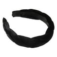 thumbnail image 5 of Unique Bargains 1 Pc Thick Braided flannelette Headband Headwear Hairband for Women 1.2 Inch Wide Black, 5 of 7