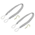 thumbnail image 1 of Sujetadores de Cortina Uxcell, Sujetadores Decorativos de Cuerda Trenzada con Ganchos de Metal Plateado, 2 Piezas, 1 of 6