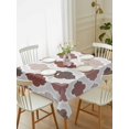 thumbnail image 2 of Moroccan Geometric Rectangle Tablecloth, Vintage Boho Rhombic Pattern Red Gray Waterproof & StainResistant Tablecloth, Washable Oil-proof Table Cover for Dining/Party/Wedding/Camping/Buffet 60x102 In, 2 of 9