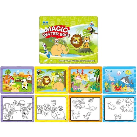 Children Repeatable Doodle Watercolor Painting Book With Pen Toy Set ...