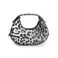 thumbnail image 2 of Deago Women's Leopard Print Handbag Cheetah Top Handle Clutch Purses Mini Zip Tote Hobo Bag (Black), 2 of 9