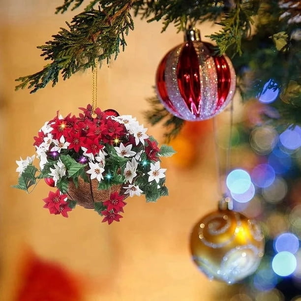 Adorno navideño de duende de Papá Noel pintado a mano: precioso adorno colgante de acrílico para árbol, ideal como regalo festivo para fiestas familiares.