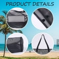 thumbnail image 4 of 2Pcs Large lightweight Mesh Beach Tote Bag With Button Reusable Pool Bag for Travel Shopping Gym, 4 of 7