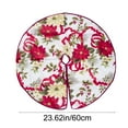 thumbnail image 3 of Christmas Decoration Christmas Tree Skirt Classic Elementals Large Christmas Decor Mat Christmas Tree Bottom Decoration for Holiday Party Indoor Outdoor Decor Christmas Gift 23.62x23.62 inch, 3 of 8