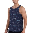 thumbnail image 2 of Logiee Hockey Players Print Men's Workout Tank Top,Quick Dry Workout Tank Top,Gym Muscle Tee,Fitness Bodybuilding Sleeveless T Shirt-Medium, 2 of 7