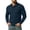 501#Blue, variant on Men's Corduroy Pullover Polo Shirt Long Sleeve Slim Fit Chest Pocket Business Casual Golf Top