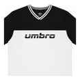 thumbnail image 3 of Playera Umbro para Hombre Cuello en V Manga Corta Blanco Talla EG, 3 of 4