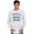 thumbnail image 3 of Worlds Greatest Farter Father Funny Men's Long Sleeve Tee T Shirt Brisco Brands S, 3 of 5