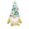 thumbnail image 5 of Mini Plush Floral Spring Gnomes - 7" - Blue Yellow and Green - Set of 3, 5 of 6