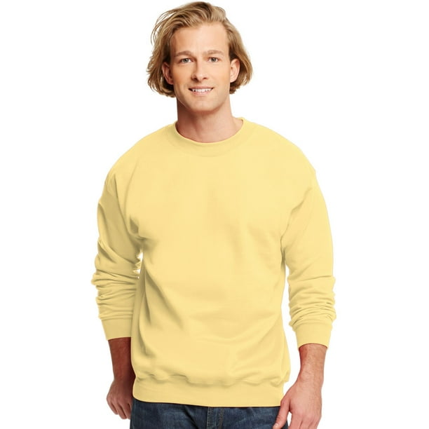 Hanes Ultimate Cotton Adult Crewneck Sweatshirt, F260, S, Daffodil