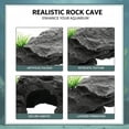 thumbnail image 2 of Aquarium Ornament, 6.9 in Resin Rock Cave, Fish Tank Decoration, Terrarium Hide, Reptile Cave, Basking Platform, Simulation Mountain View, Pets Hiding Habitat, 2 of 8