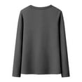 thumbnail image 5 of WTXUE Women's Thermal Base Layer Casual Long Sleeve T-Shirts Round Neck Tunic Tops Basic Tees Shirts Loose Fit Pullover Thermal Shirts Winter Warm Fleece Lined Tops Dark Grey Xl, 5 of 8