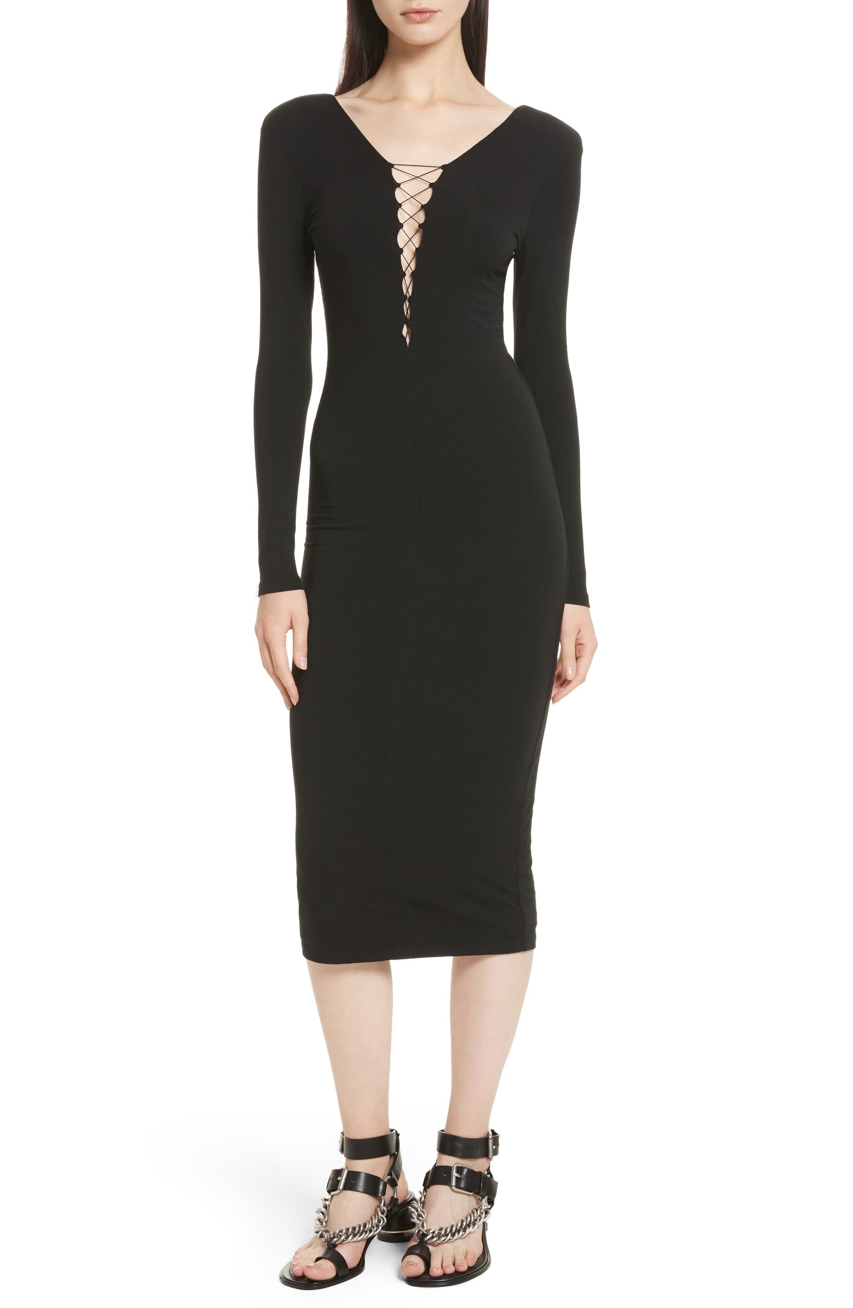 alexander wang long sleeve dress