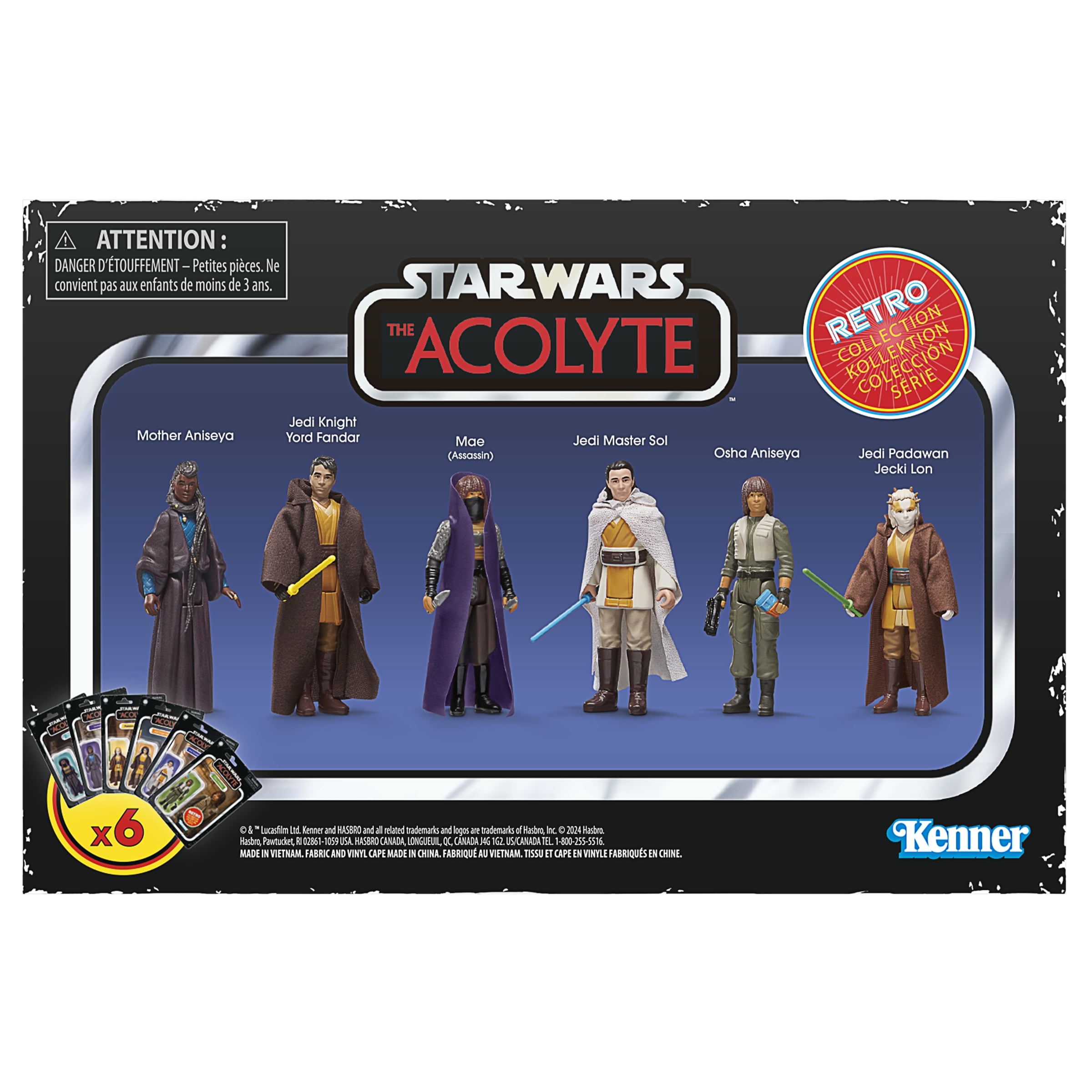Star Wars Retro Collection Star Wars: The Acolyte Action Figure Multipack (3.75”)
