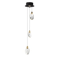 E11073-122BKPG-ET2 Lighting-Pebble - 39W 4 LED Pendant-4.75 Inches Tall and 8 Inches Wide
