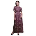 thumbnail image 1 of Bimba Rayon Roses & Ranunculus Floral Ladies Long Gown Boho Beach Cocktail Party Maxi SlitÂ&nbsp;Dress-X-Large, 1 of 6