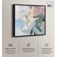 thumbnail image 2 of Elegant Green Abstract Canvas Modern Colorful Art by Art Remedy, Black Frame, 16" x 16", 2 of 7