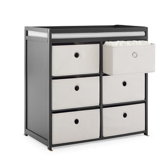 cotton candy changing table dresser South Shore Furniture Cotton Candy Baby Nursery Changing Table with Dresser Drawers, Pure White