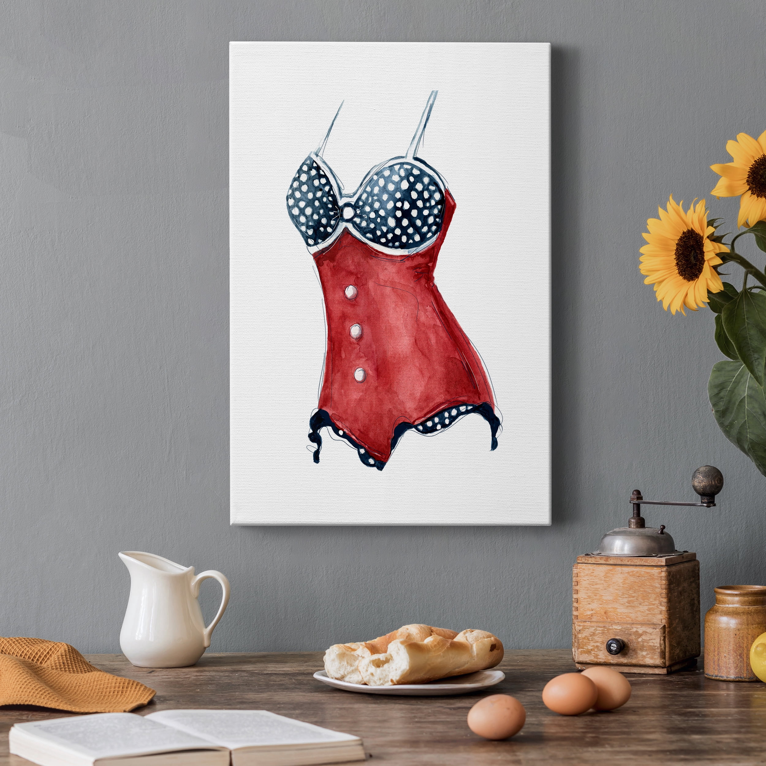 Vintage Swimwear II Premium Gallery Wrapped Canvas - Ready to Hang - 32 x 48
