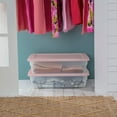 thumbnail image 4 of Sterilite Ens (2) BoÎte de rangement 26L - Rose, 4 of 4