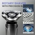 thumbnail image 4 of Electric Shaver Razors for Men, RUTAWZ 3-in-1 Beard, Hair & Nose Trimmer, Rechargeable, with LED Display, 4 of 8