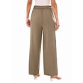 thumbnail image 2 of Pantalones de Vestir de Pierna y Cintura Alta para Mujer. Café Ligero M, 2 of 7