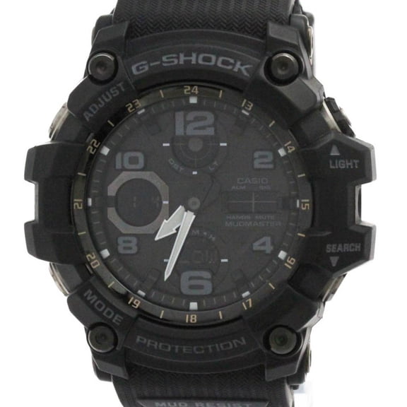 Pre-Owned CASIO G-SHOCK Mudmaster Radio Wave Control Solar Steel Watch GWG-100-1AJF (Good)