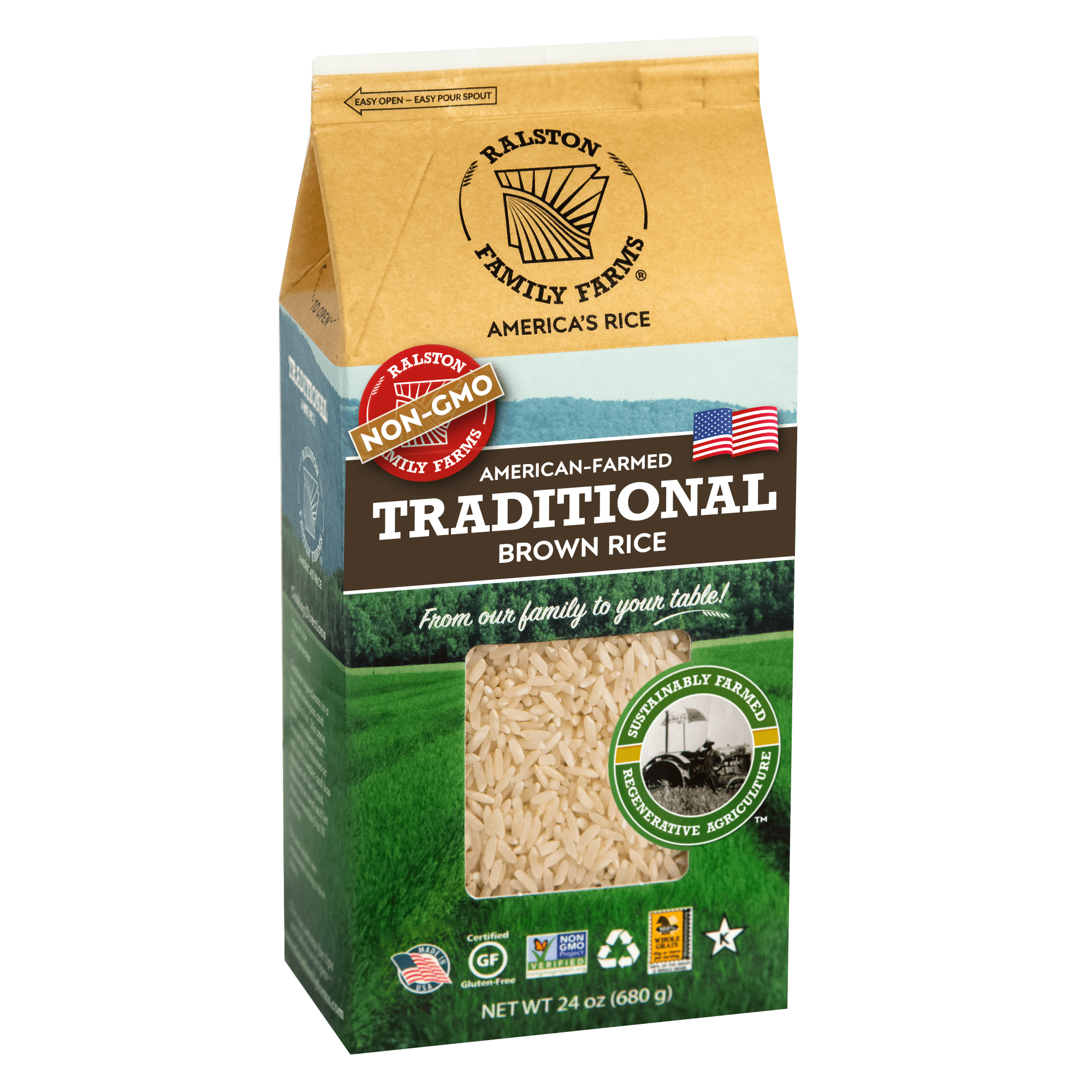 Traditional Brown Rice, 24oz - Walmart.com