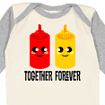 thumbnail image 4 of Inktastic Ketchup and Mustard Gift Boys or Girls Long Sleeve Baby Bodysuit, 4 of 5