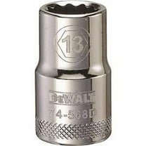 Stanley Tools 7516214 DWMT74568OSP 0.5 in. Drive 12 Point Socket, 13 mm