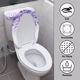 thumbnail image 3 of HELLHERO Lavender Horizon Toilet Lid Covers 2 Pcs Set Stylish for Bathroom Supplies, Elastic Bottom, 3 of 8