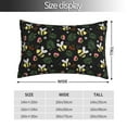 thumbnail image 2 of Honeii Bees Print Pillow Cases,Plush Throw Pillow Covers,Decorative Pillowcase for Sofa, Couch, Living Room-16"x24", 2 of 6
