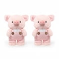 thumbnail image 2 of Pig Plush Toy Stuffed Piggy in Overalls Soft Pink Pig Plushie Soothing Toy for Kids Cute Farm Animal Cuddly Pillow Creative Birthday Gift Kawaii Home Decor, 2 of 6