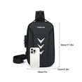 thumbnail image 2 of Tonnylam Ciclismo Motocicleta Cáscara Dura Deportes Hombres Bolsa De Pecho Bolsa De Mensajero Multifuncional Bolsa De Motocicleta Bolsa Antirrobo Bolsa De Hombro, 2 of 7