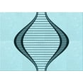 thumbnail image 1 of Ahgly Company Machine Washable Indoor Rectangle Transitional Electric Blue Area Rugs, 2' x 5', 1 of 7