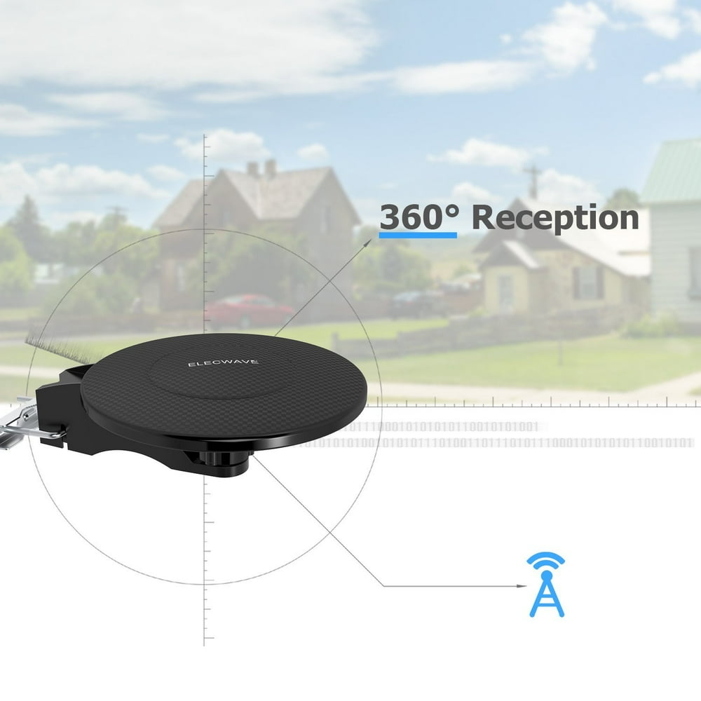 HDTV Antenna, Elecwave 70 Miles Range Outdoor/Indoor Amplified TV