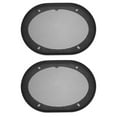 thumbnail image 5 of Uxcell Speaker Grill Cover ABS Plastic Mesh Decorative Square Subwoofer Protector 5.94X8.27inch Black 2Pack, 5 of 5